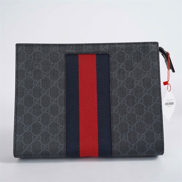 Túi GG Clutch đen (475316-2184) sz25 KG+