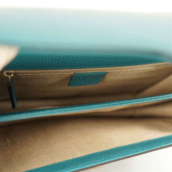 Túi GG Interlocking xanh sz28 KG+