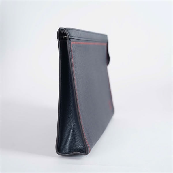 Túi LV Clutch xanh đậm logo đỏ (TA4109) sz27 KG+