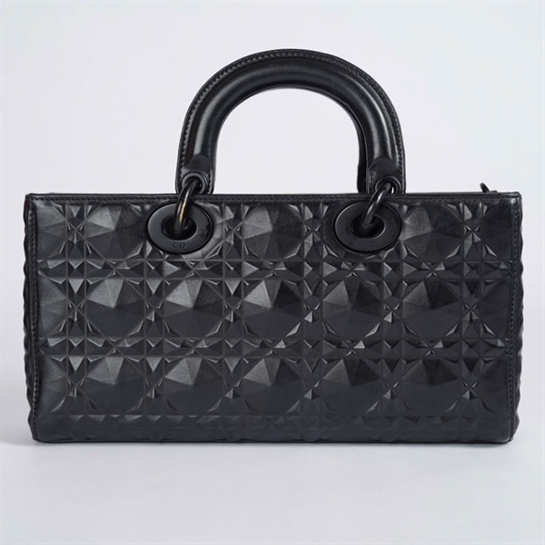 Túi Dior Joy đen kim cương 2strap (18-MA-0242) sz26 KG+