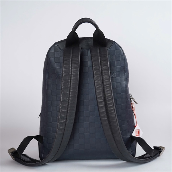 Balo LV ô vuông đen KG+