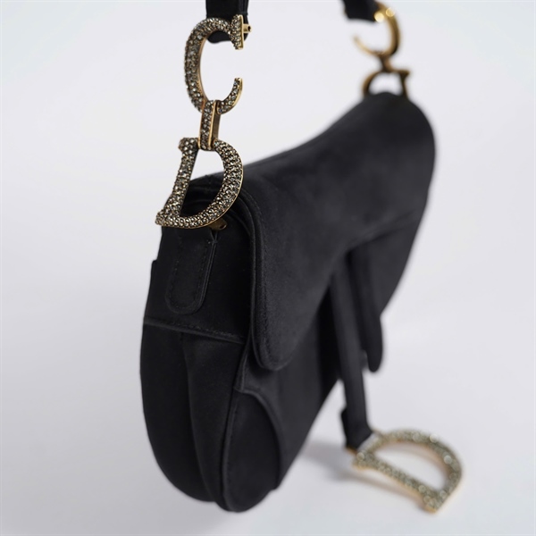 Túi Dior Saddle đen sz16 KG+