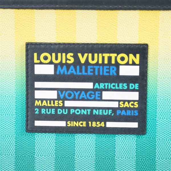 Túi LV Clutch xanh vàng sz27 KG+