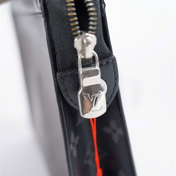 Túi LV Clutch xám hoa đen (SN3260) sz26 KG+