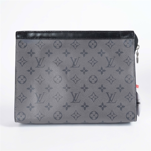 Túi LV Clutch xám hoa đen (SN3260) sz26 KG+