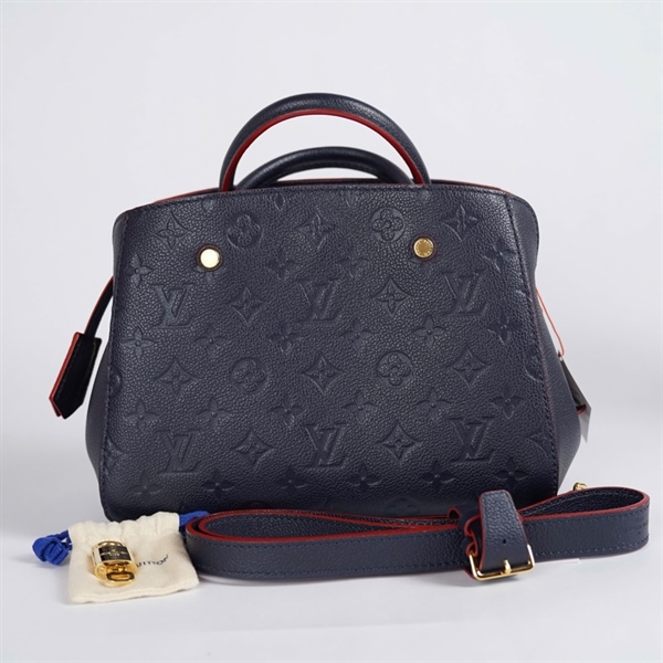 Túi LV Montaigne xanh kèm ổ + 2 chìa sz24 KG+