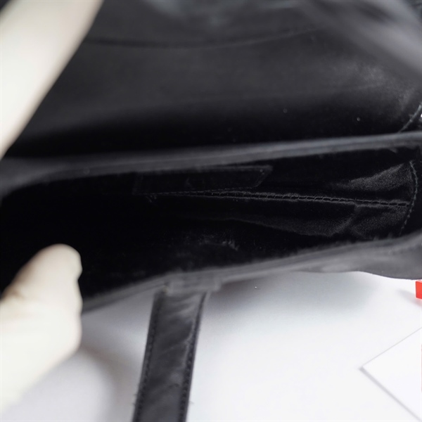 Túi Dior Saddle đen sz16 KG+