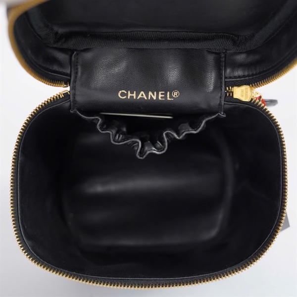 Túi Chanel Vanity đen (4120396) sz15 KG+