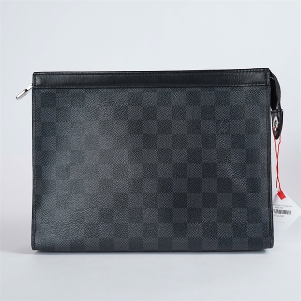 Túi LV Clutch ô vuông đen sz26 KG+