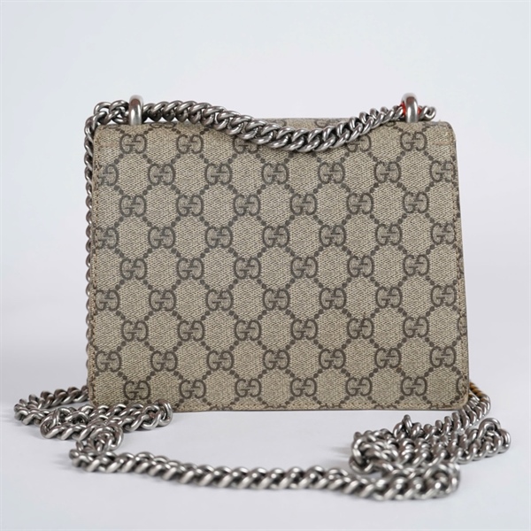 Túi GG Dionysus xám viền vàng (421970-498879) sz20 KG+