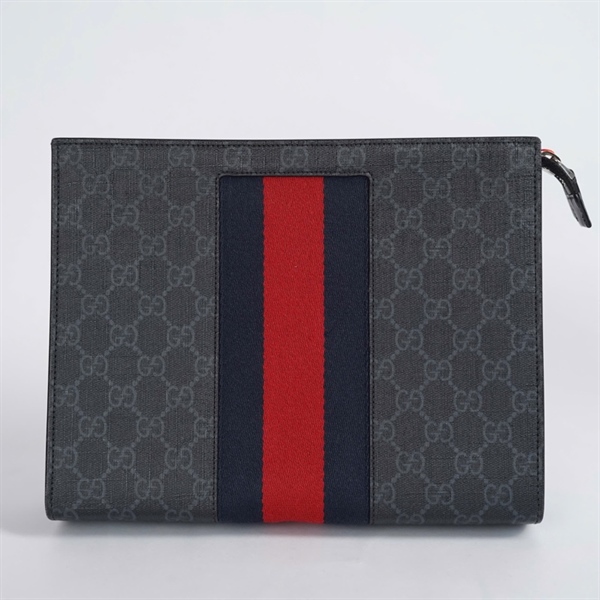 Túi GG Clutch đen (475316-2184) sz25 KG+