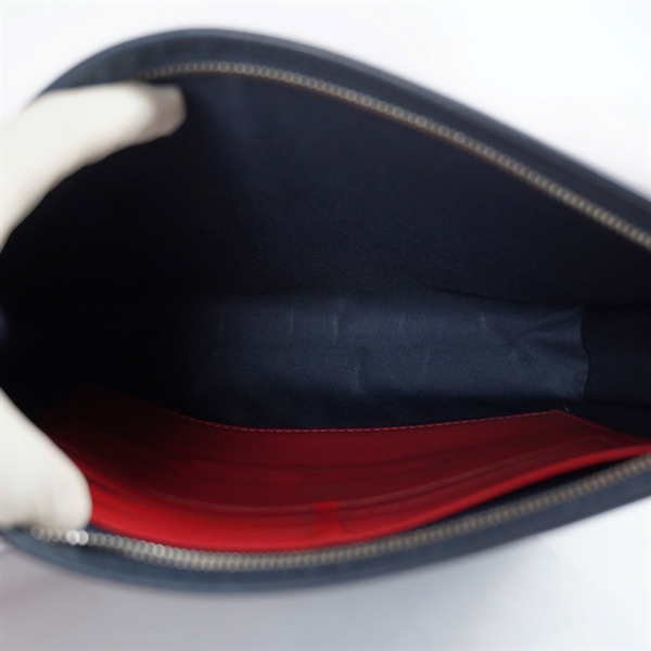 Túi LV Clutch xanh đậm logo đỏ (TA4109) sz27 KG+