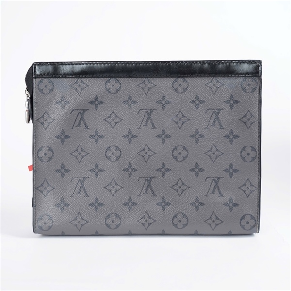 Túi LV Clutch xám hoa đen (SN3260) sz26 KG+