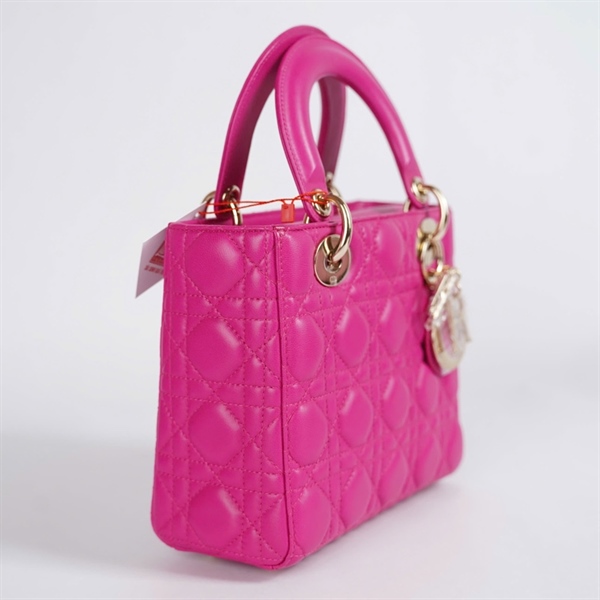 Túi Dior lady hồng (09-MA-0128) szS KG+