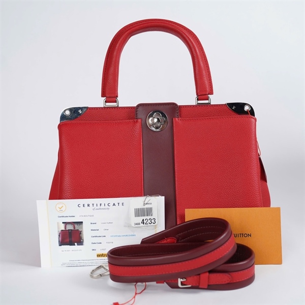 Túi LV Handle đỏ sz21 KG+