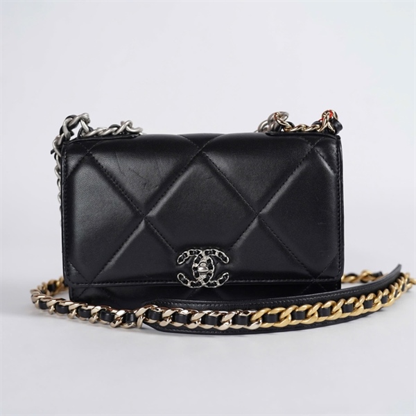 Túi Chanel Woc đen (X5H37NT9) sz19 KG+