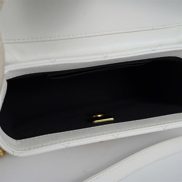 Túi Chanel Vanity Handle trắng (KP3E0TUK) sz17 KG+