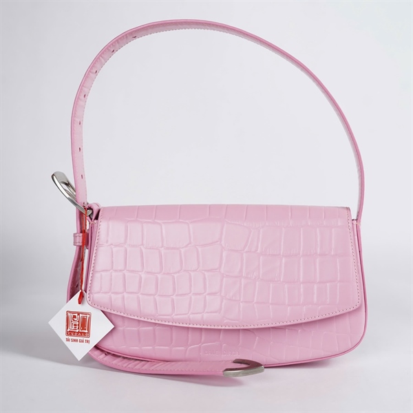 Túi Balenciaga kẹp nách hồng (618930-5616-T-562481) sz24 KG+