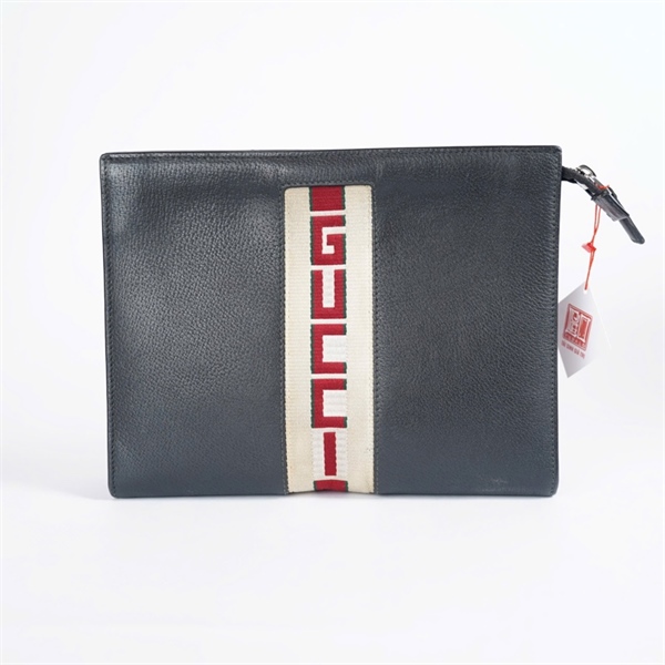 Túi GG Clutch đen (475316-0416) sz26 KG+