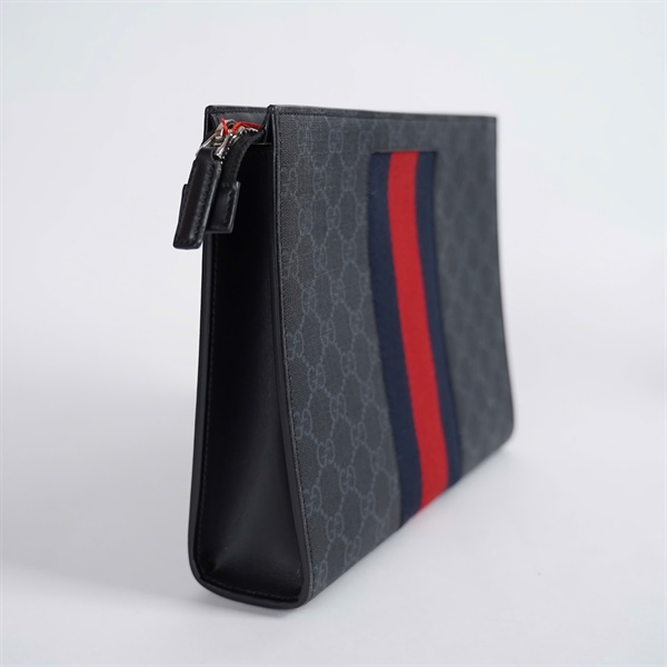 Túi GG Clutch đen (475316-2184) sz25 KG+