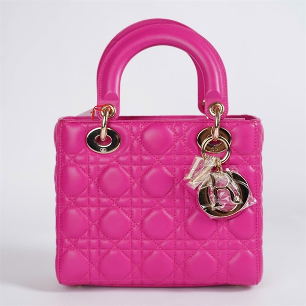 Túi Dior lady hồng (09-MA-0128) szS KG+