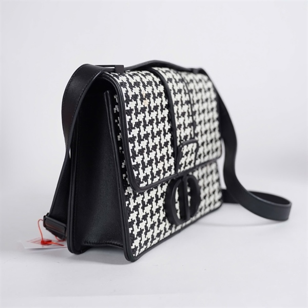 Túi Dior đeo chéo trắng đen (19-MA-1129) sz24 KG+