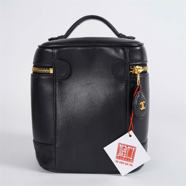 Túi Chanel Vanity đen (4120396) sz15 KG+