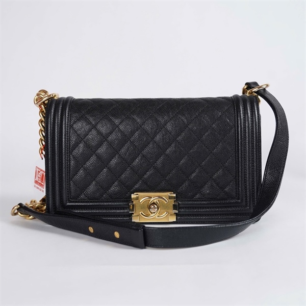 Túi Chanel Boy đen (23446679) sz25 KG+