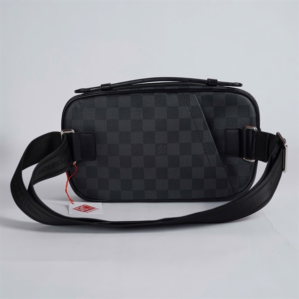 Túi LV Belt ô vuông đen sz26 KG+