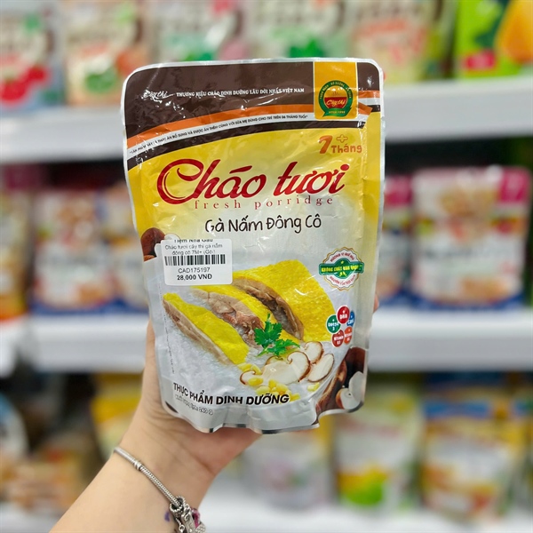 Cháo tươi cây thị 7M+ Gà nấm đông cô