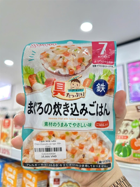 Cháo Wakodo 7M+ Cá ngừ