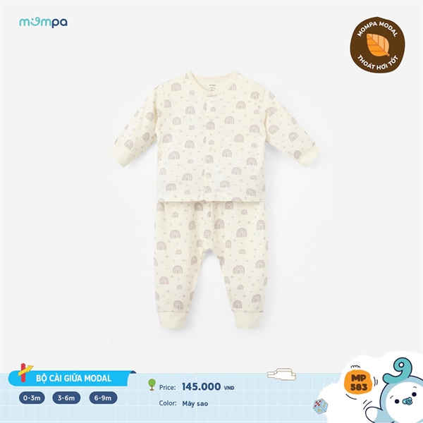 MP583 - 3M/9M Bộ dài cài giữa