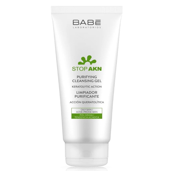 Sữa Rửa Mặt Babe Stop AKN Purifying Cleansing Gel Keratolytic Action 200ml