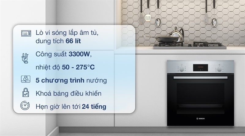 Lò Nướng Âm Tủ Bosch HBF133BS0A