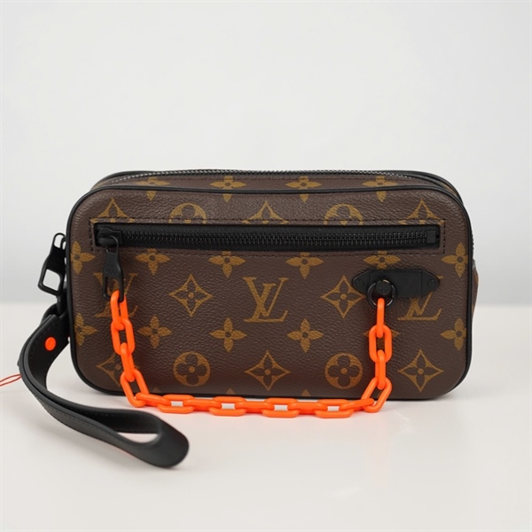 Túi LV Clutch hoa nâu xích cam sz21 (BQ) KG+