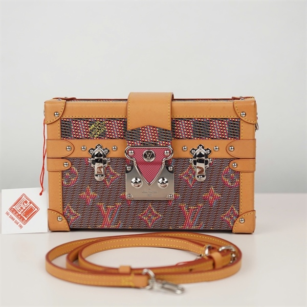 Túi LV Trunk xám hoa đỏ (PL2189) sz20 (BQ) KG+