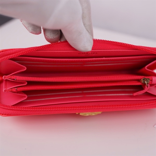 Ví Chanel hồng bóng (22028288) (BQ) KG+