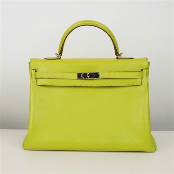 Túi Hermes Kelly xanh sz35 (BQ) KG+