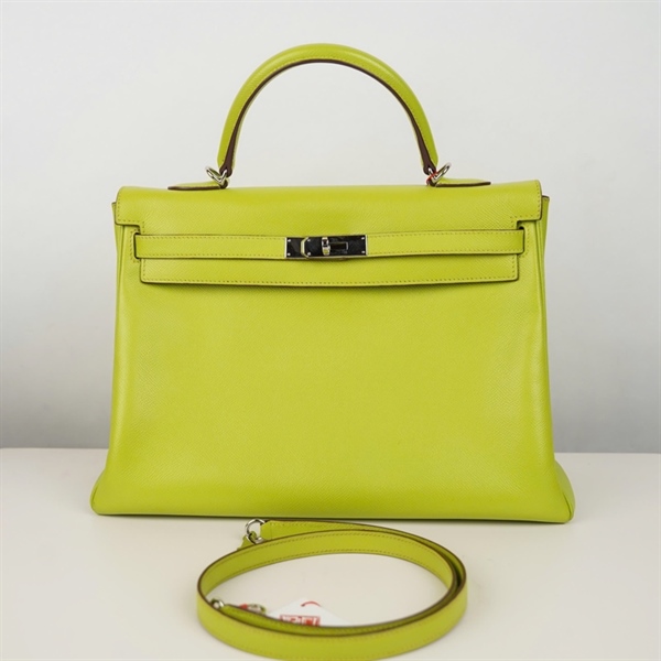 Túi Hermes Kelly xanh sz35 (BQ) KG+