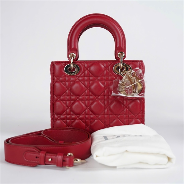 Túi Dior Lady đỏ (18-MA-0199) szS +