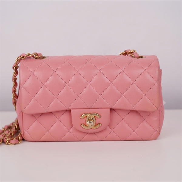 Túi Chanel Classic hồng (28007416) sz19 (BQ) KG+