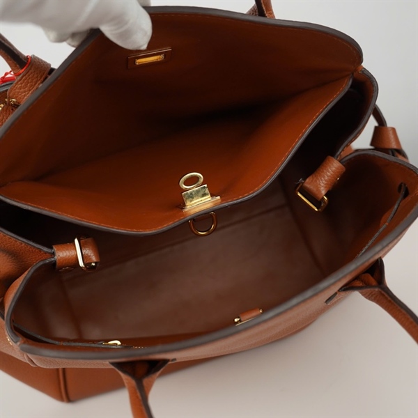 Túi LV Handle nâu kèm ổ + 2 chìa sz24 (BQ) KG+