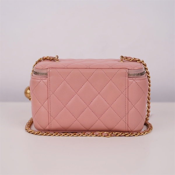 Túi Chanel Vanity hồng (P9H37P47) sz16 (BQ) KG+