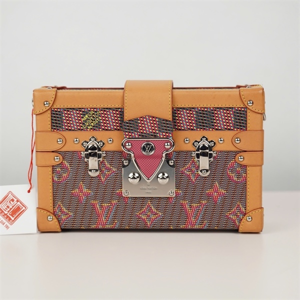 Túi LV Trunk xám hoa đỏ (PL2189) sz20 (BQ) KG+