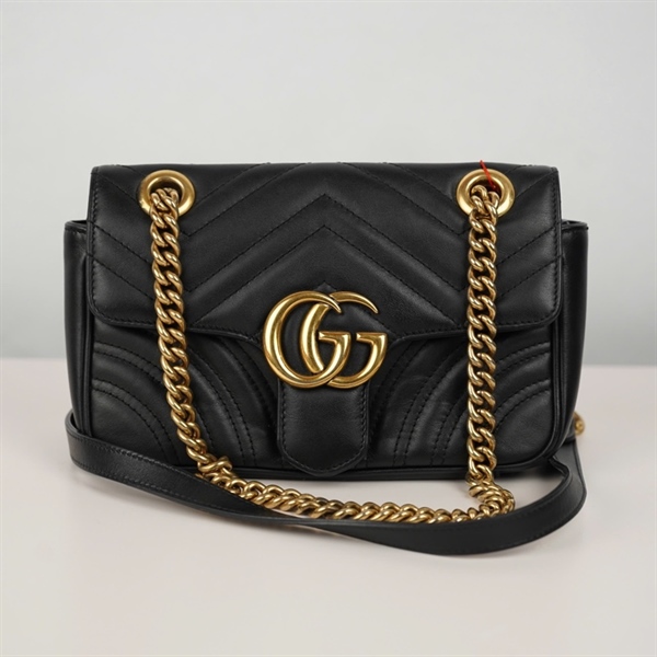 Túi GG Marmont đen (446744-520981) sz21 (BQ) KG+