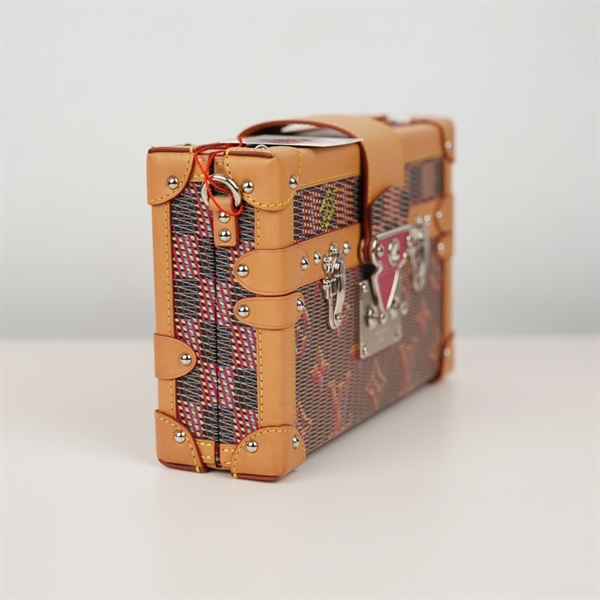 Túi LV Trunk xám hoa đỏ (PL2189) sz20 (BQ) KG+