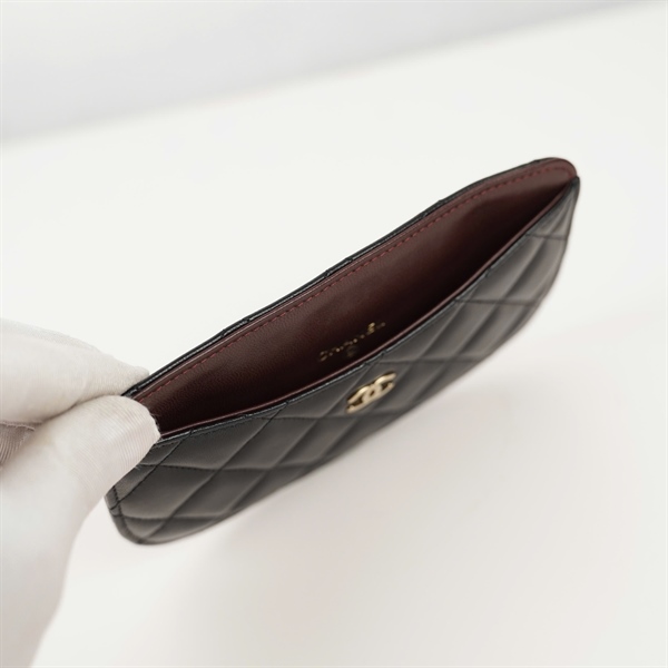 Ví Chanel đen viền nâu (19529739) (BQ) KG+