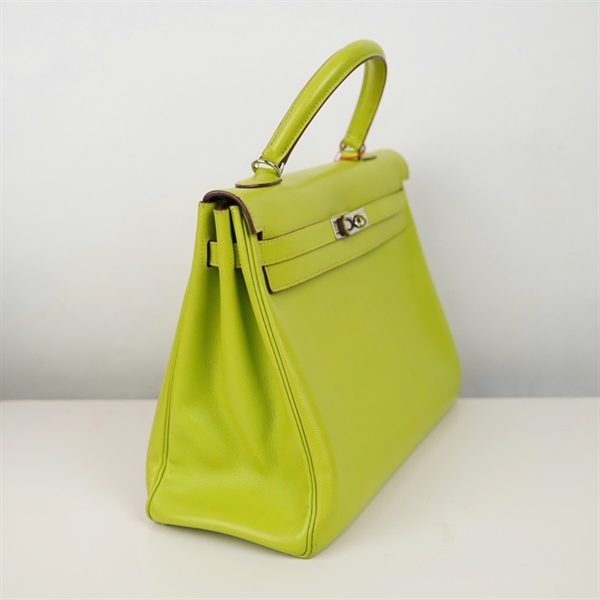 Túi Hermes Kelly xanh sz35 (BQ) KG+