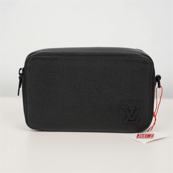 Túi LV đeo chéo đen in logo sz18 (BQ) KG+