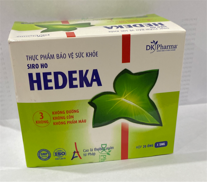 Siro ho Hedeka (Hộp 20 ống x 5ml) - Dược Khoa